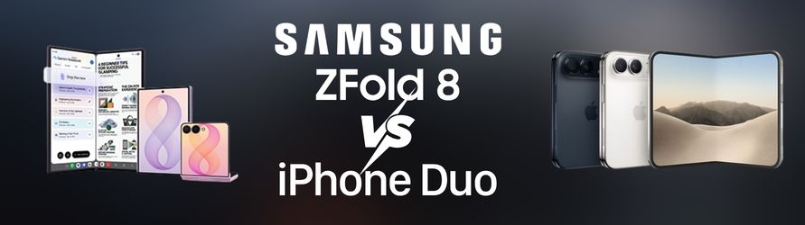 Samsung Galaxy Z Fold8 vs iPhone Duo: los móviles plegables de moda  